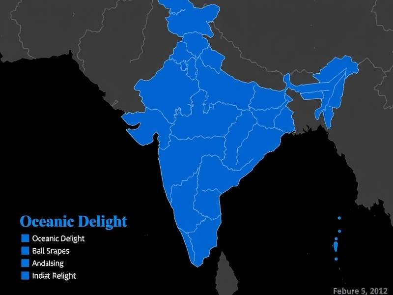 Map of India showing Oceanic Delight India popularity across different states